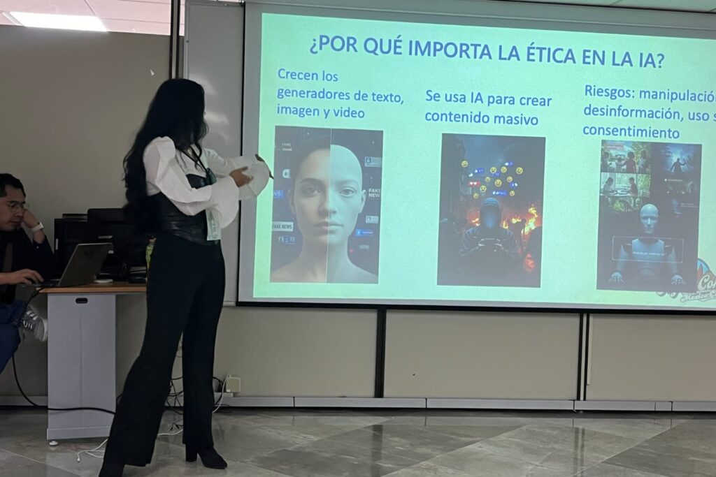 Brenda Caballero en acción
