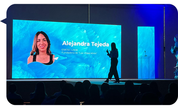 Alejandra Tejeda en acción